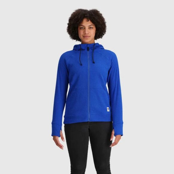 New Outdoor Research Mega Trail Mix Fleece - Full Zip - Women’s Large - Blue - Picture 1 of 10